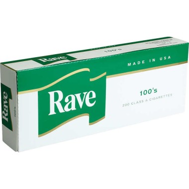 Rave Menthol Dark Green 100s Box